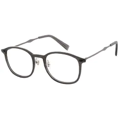 Oval Transparent Black Eyeglasses