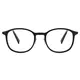 Oval Black/Gray Eyeglasses