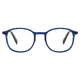 Oval Blue Eyeglasses