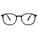 Oval Black Gold Eyeglasses