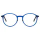 Round Blue Eyeglasses