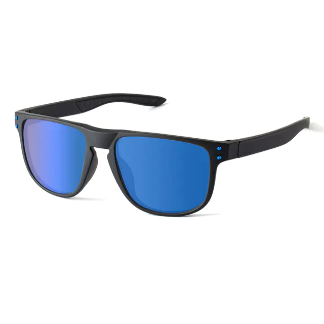 Square Blue Polarized Sunglasses