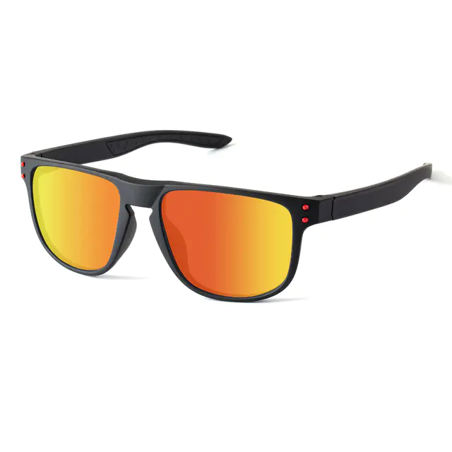 Square Orange Polarized Sunglasses