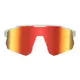 Rectangle Iridescent Red Cycling Sunglasses