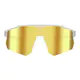 Rectangle Iridescent Gold Cycling Sunglasses
