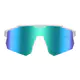 Rectangle Iridescent Green Cycling Sunglasses