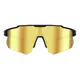 Rectangle Iridescent Gold Cycling Sunglasses