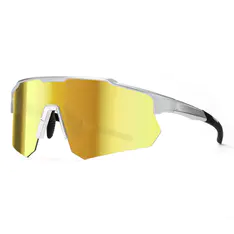 Photochromic Iridescent Gold Cycling Eyeglasses