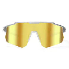 Photochromic Iridescent Gold Cycling Eyeglasses
