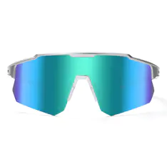 Photochromic Iridescent Green Sport Eyeglasses