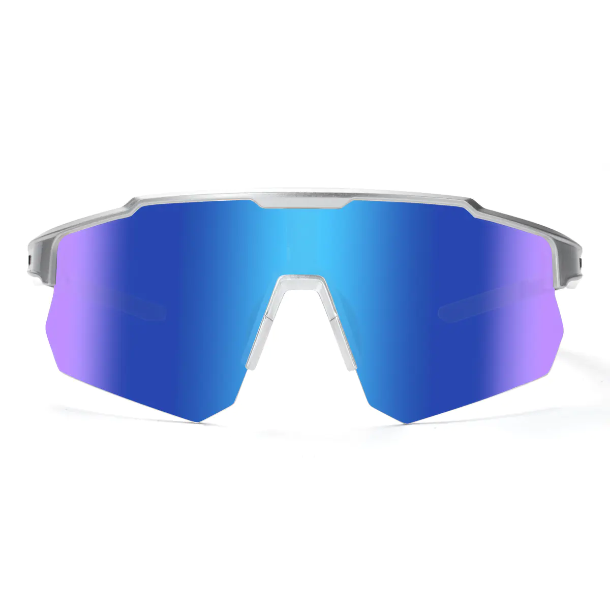 Photochromic Iridescent Blue Sport Eyeglasses
