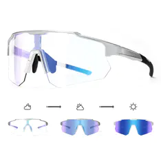 Photochromic Iridescent Blue Sport Eyeglasses