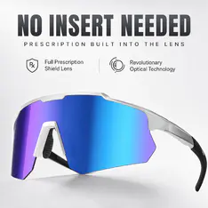 Photochromic Iridescent Blue Sport Eyeglasses