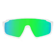 Photochromic Iridescent Green Sport Eyeglasses