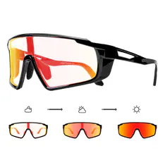 Photochromic Iridescent Red Sport Eyeglasses