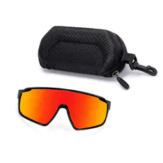 Photochromic Iridescent Red Sport Eyeglasses