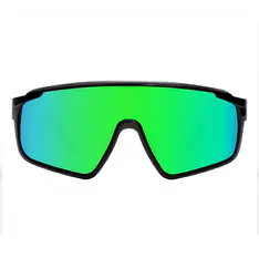 Photochromic Iridescent Green Cycling Eyeglasses