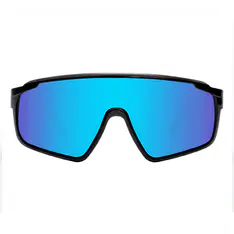 Photochromic Iridescent Blue Cycling Eyeglasses