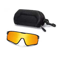 Photochromic Iridescent Gold Cycling Eyeglasses