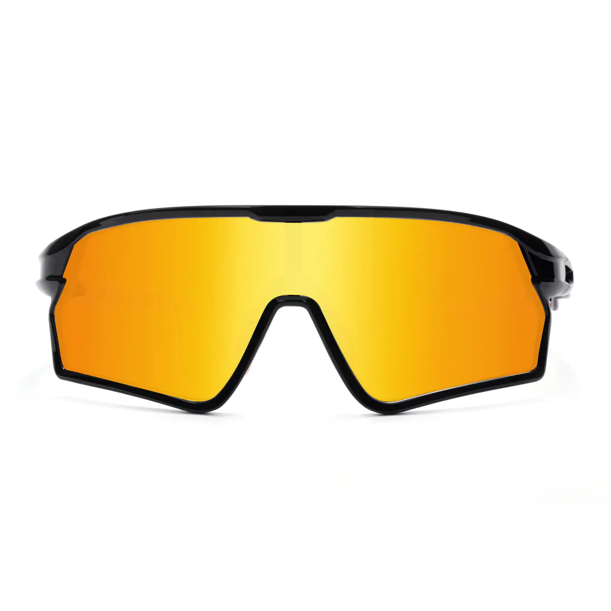 Photochromic Iridescent Gold Cycling Eyeglasses
