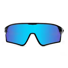 Photochromic Iridescent Blue Cycling Eyeglasses
