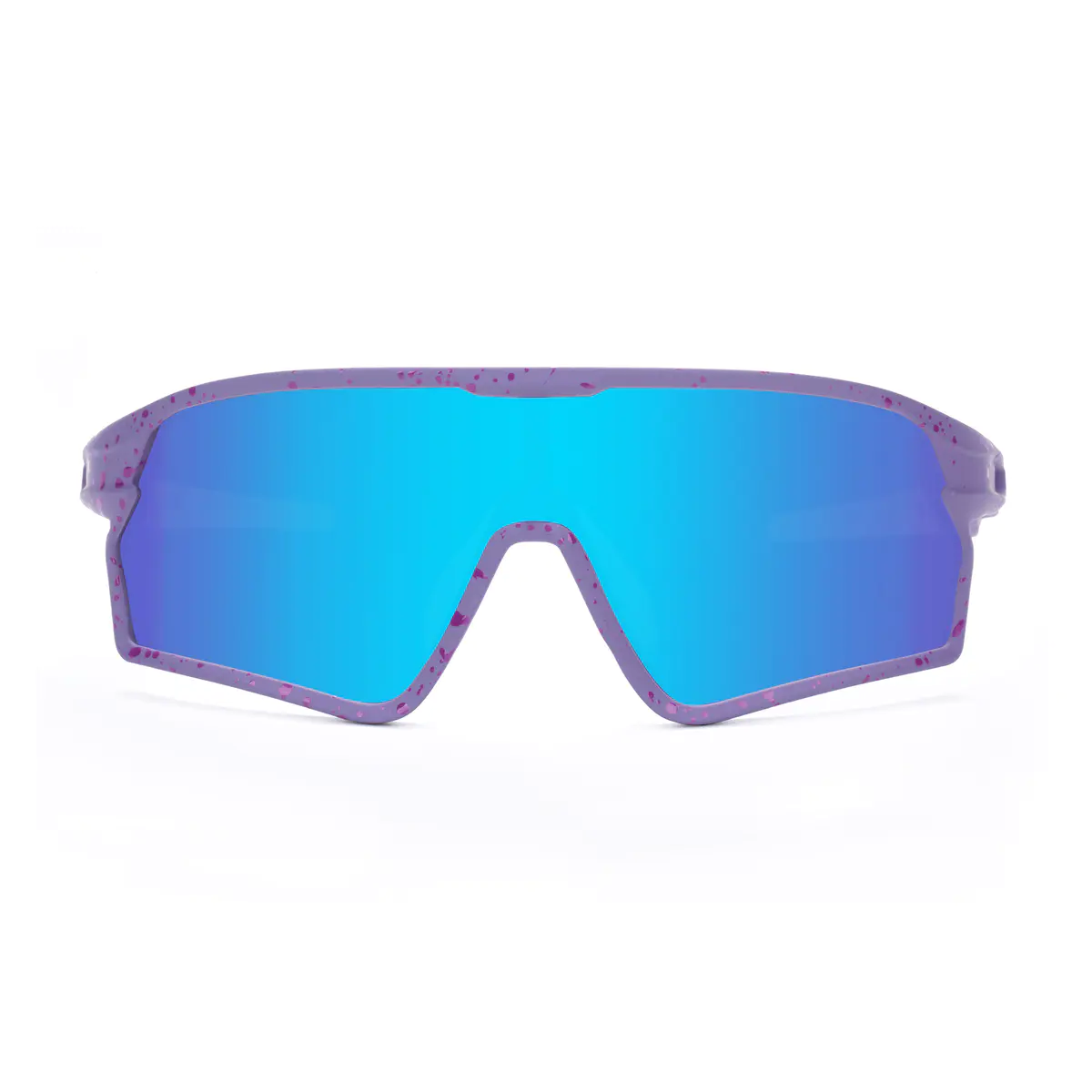 Photochromic Iridescent Blue Cycling Eyeglasses