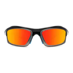 Rectangle Iridescent Red/Blue Sports Sunglasses