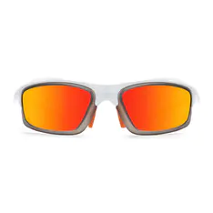 Rectangle Iridescent Red/Orange Sports Sunglasses