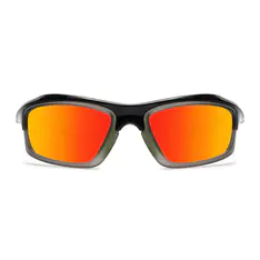 Rectangle Iridescent Red/Green Sports Sunglasses