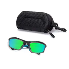 Photochromic Iridescent Green Cycling Eyeglasses