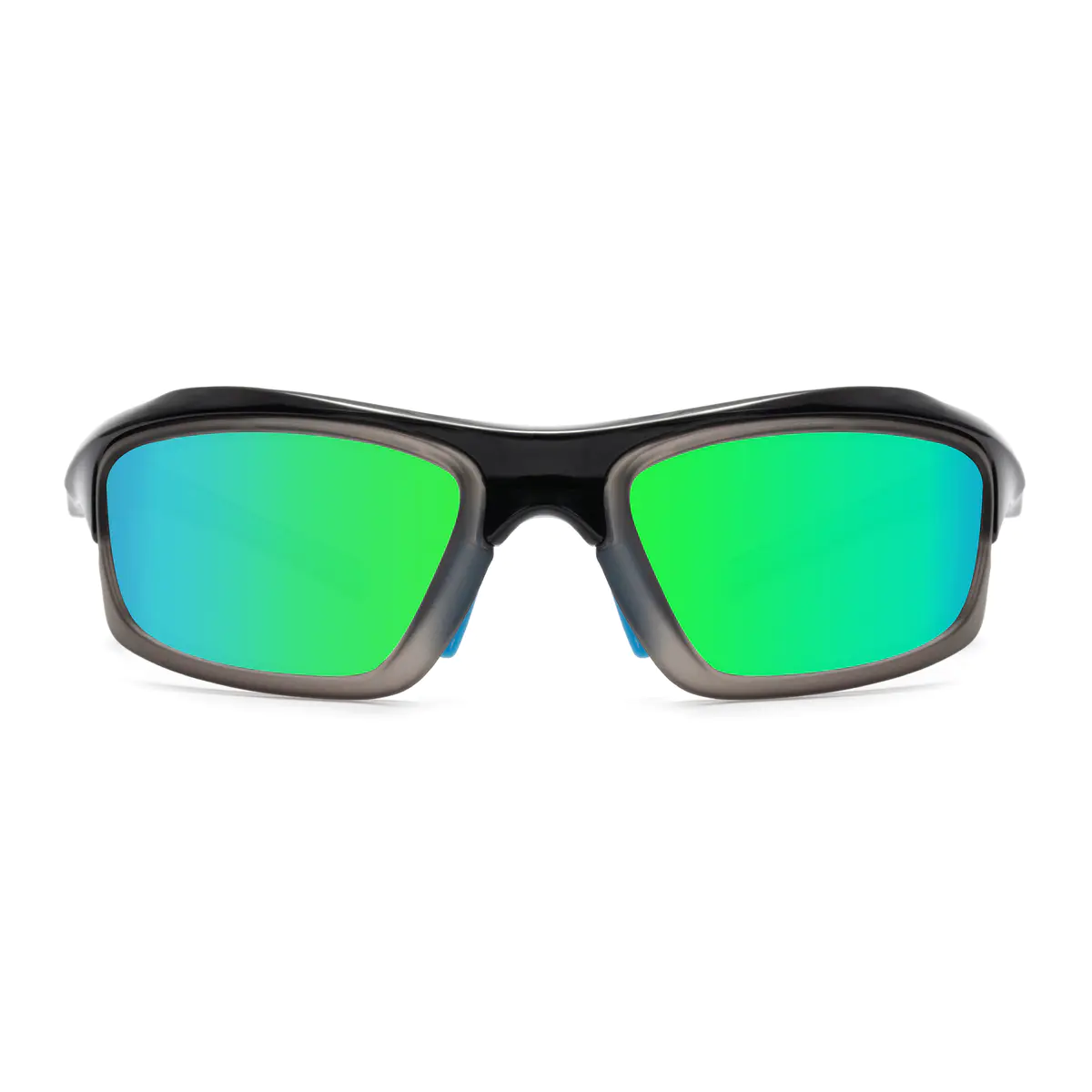 Photochromic Iridescent Green Cycling Eyeglasses