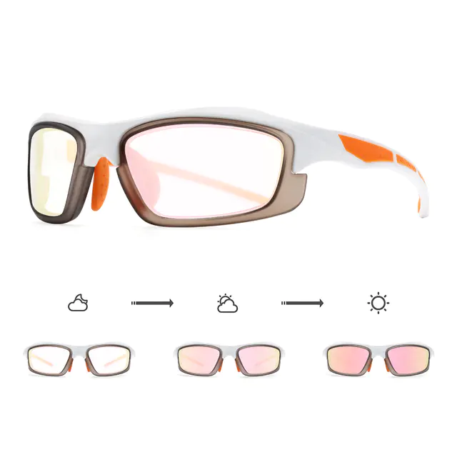 Photochromic Iridescent Pink Sport Eyeglasses