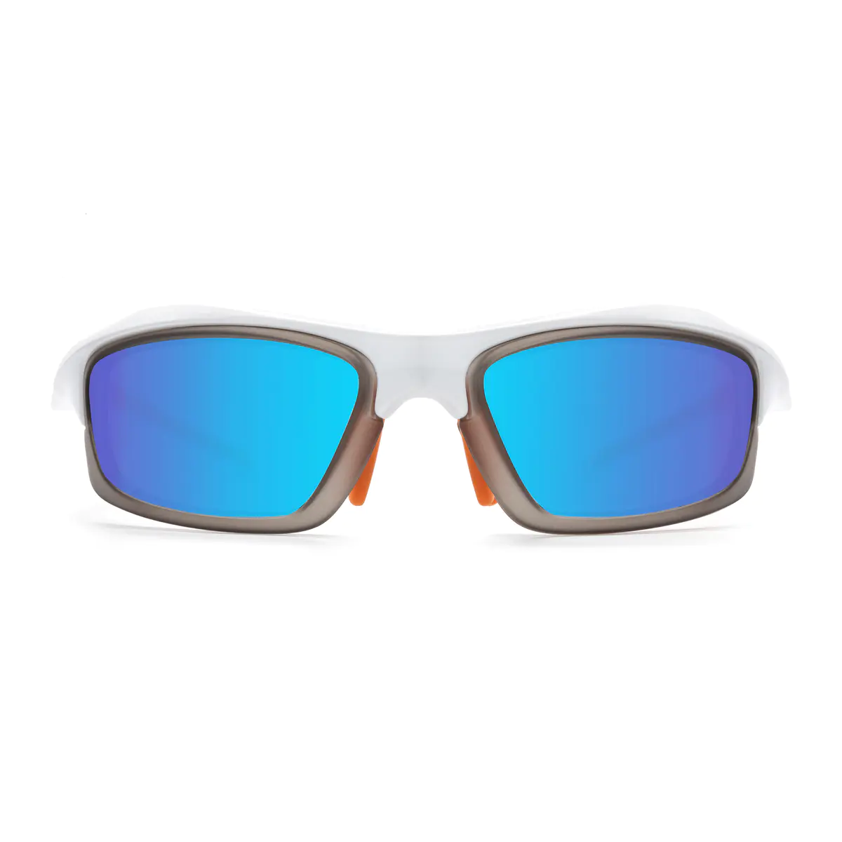 Photochromic Iridescent Blue Cycling Eyeglasses