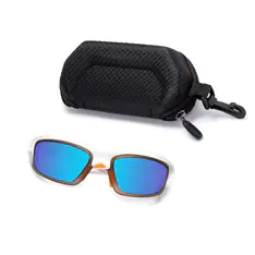 Photochromic Iridescent Blue Cycling Eyeglasses