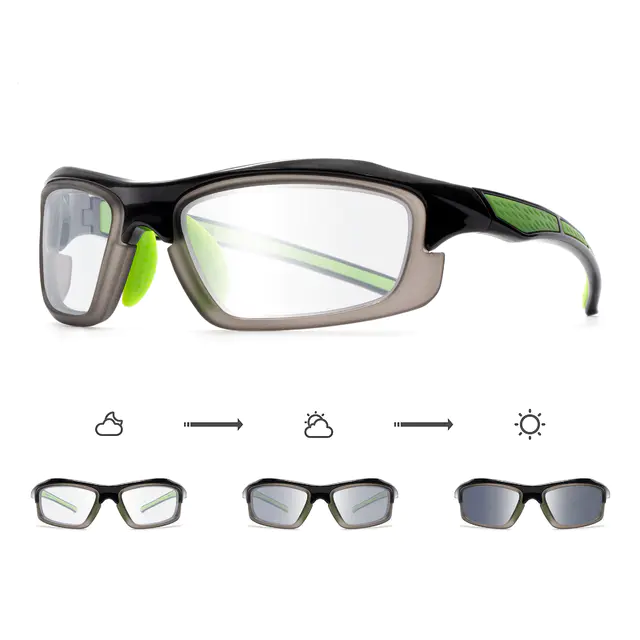 Photochromic Gray/Mirror Cycling Eyeglasses
