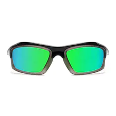 Photochromic Iridescent Green Cycling Eyeglasses