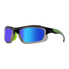 Photochromic Iridescent Blue Cycling Eyeglasses