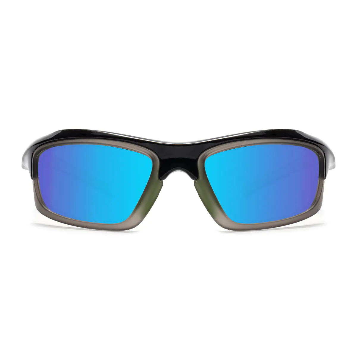 Photochromic Iridescent Blue Cycling Eyeglasses