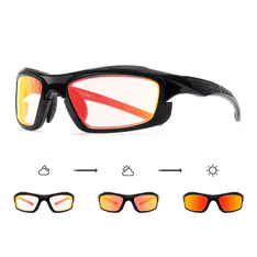 Photochromic Iridescent Red Sport Eyeglasses