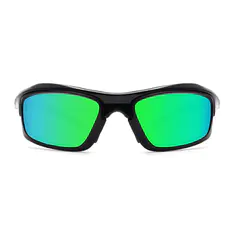 Photochromic Iridescent Green Cycling Eyeglasses