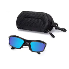 Photochromic Iridescent Blue Cycling Eyeglasses