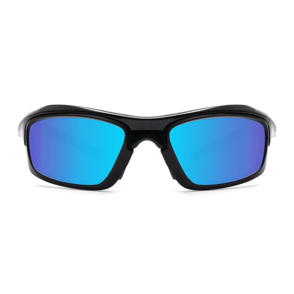 Photochromic Iridescent Blue Cycling Eyeglasses