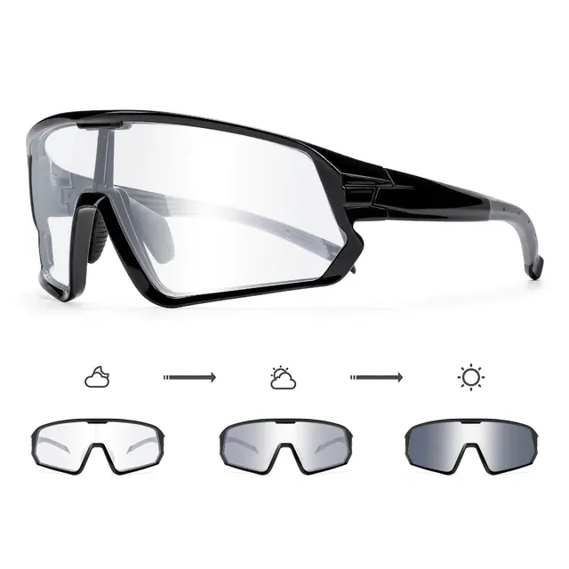 Photochromic Gray/Mirror Sport Eyeglasses