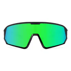 Photochromic Iridescent Green Cycling Eyeglasses
