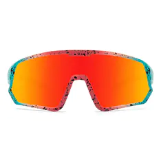 Photochromic Iridescent Red Cycling Eyeglasses
