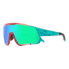 Photochromic Iridescent Green Cycling Eyeglasses