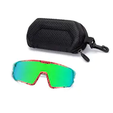 Photochromic Iridescent Green Cycling Eyeglasses