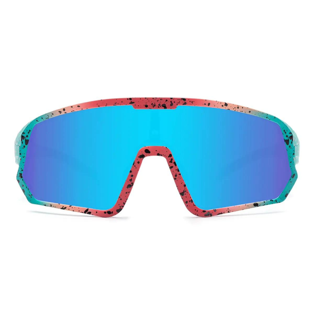 Photochromic Iridescent Blue Sport Eyeglasses