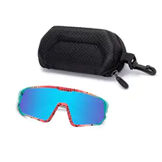 Photochromic Iridescent Blue Sport Eyeglasses