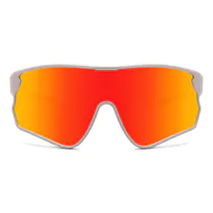 Photochromic Iridescent Red Cycling Eyeglasses